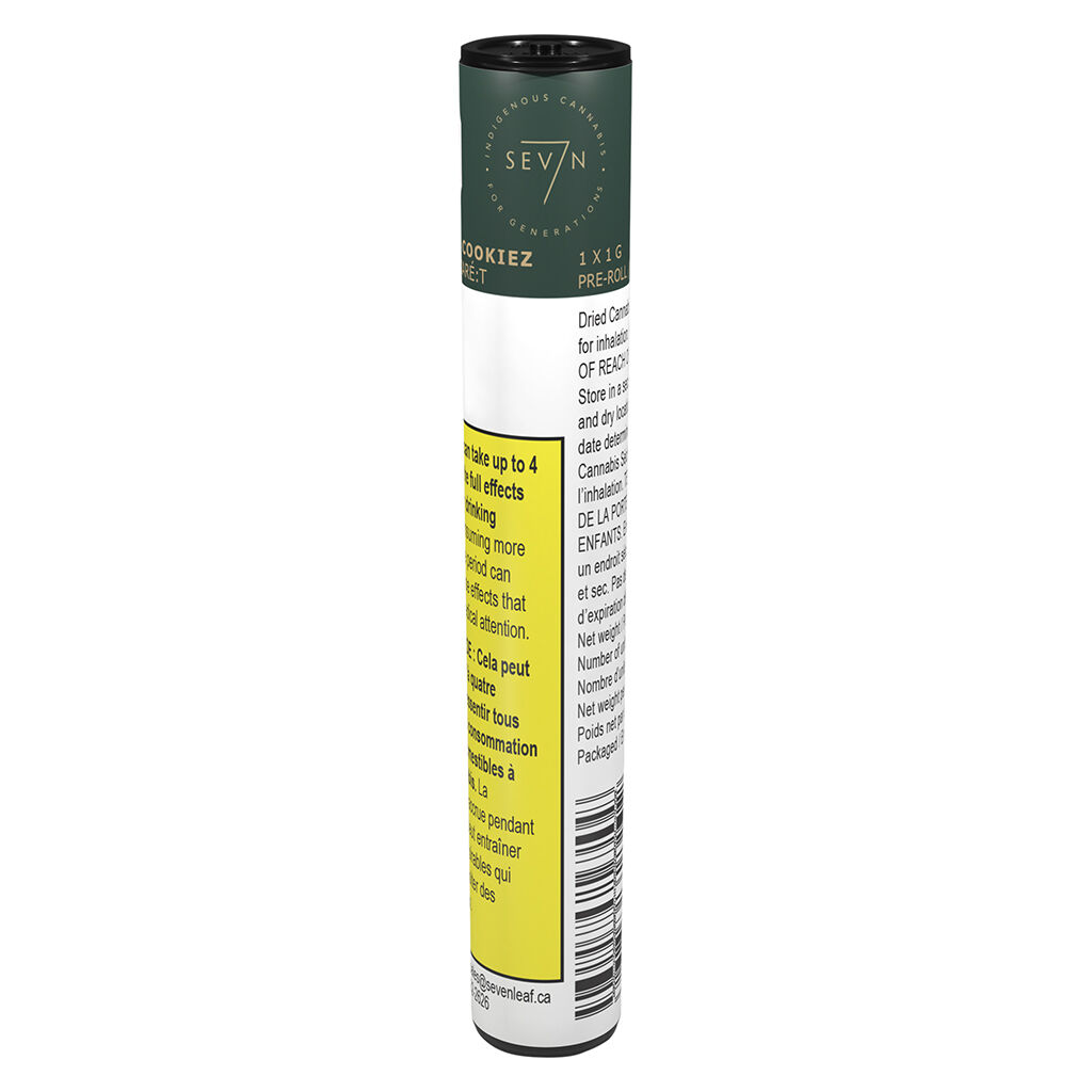 Sev7n - Milk & Cookiez Pre-roll */ - Milk & Cookiez Pre-Rolls 1x1g Pre-Rolls